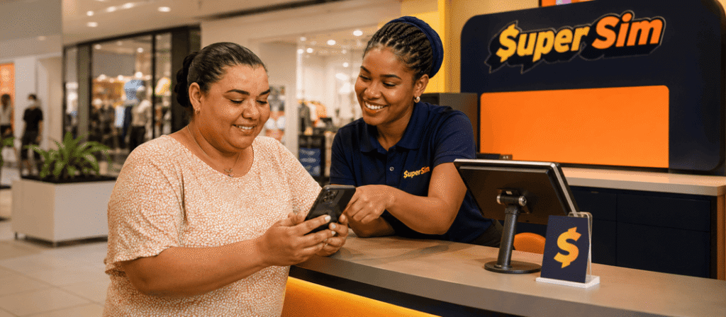 Atendente de empréstimo pessoal SuperSim e onde fazer
